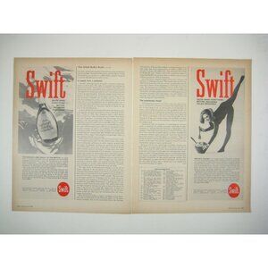 Vintage 1960s Swift Ad Print Helps Make Everything Better Salad Dressings Woman